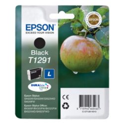 Epson Apple T1291 DURABrite Ultra Ink, Ink Cartridge, Black Single Pack, C13T12914010